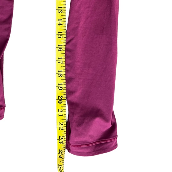 Womens Lululemon Dark Red Leggings with Mesh Cut-Outs Size 4 - Picture 13 of 15